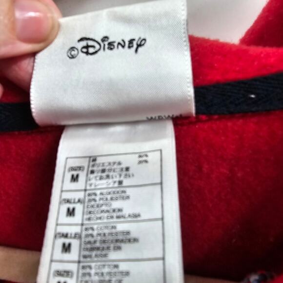Walt Disney World Sweatshirt Hoodie Sweater Red 1971 Vintage Mickey Mouse - Picture 4 of 13